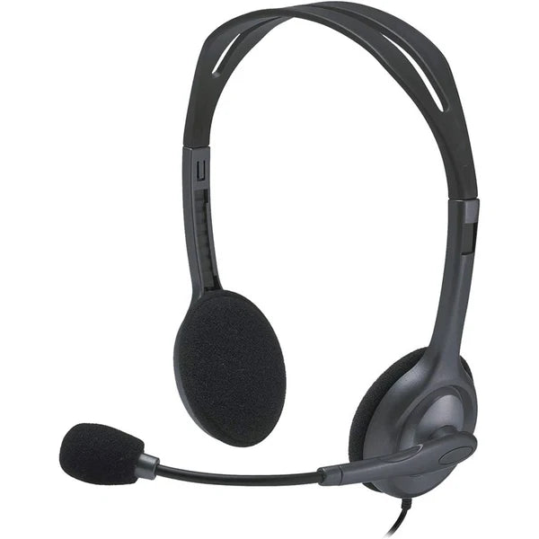 Logitech H111 Wired Stereo Headet (981-000593) - Black