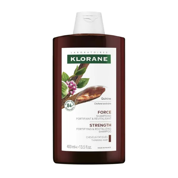 Klorane Strengthening Shampoo with Quinine, Dermatologist-Tested - Natural Alternative Thickening Shampoo for Hair Thinning, Support Stronger, Healthier Hair for Men & Women - 13.5 fl. oz