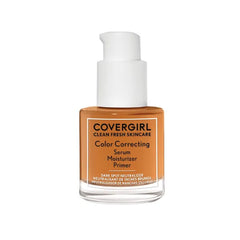 COVERGIRL Clean Fresh Skincare Color Correcting Serum Moisturizer Primer, Redness Neutralizer