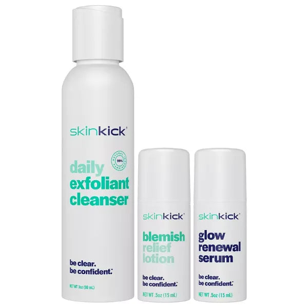 Skinkick Clear & Renew Kick Trio , Clearer, Smoother Skin
