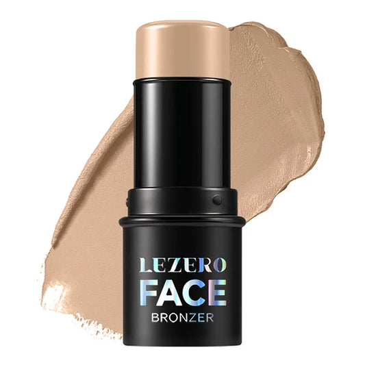 Lezero Cream Bronzer Stick – Multi-Use Matte Contour Makeup Wand for Face Sculpting, Easy Apply, Long-Wear Waterproof Formula, Buildable & Blendable, Face Shaping Beauty Stick, Multiple Shades