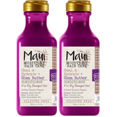 Maui Moisture Heal & Hydrate + Shea Butter Conditioner to Repair & Deeply Moisturize Tight Curly Hair with Coconut & Macademia Oils, Vegan, Silicone, Paraben & Sulfate Free, 13 fl oz