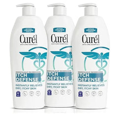 Curel Itch Defense Calming Body Lotion, Moisturizer for Dry, Itchy Skin, Body and Hand Lotion, with Advanced Ceramide Complex, Pro Vitamin B5, Shea Butter
