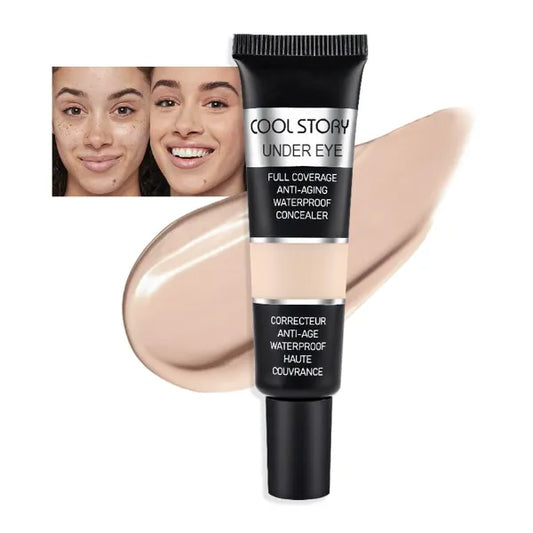 Kaely Under Eye Concealer for Older Women, Color Correcting Full Coverage Concealer for Dark Circles, Puffiness, Redness, Corrector de ojeras, Waterproof Anti Aging, Natural Matte Finish