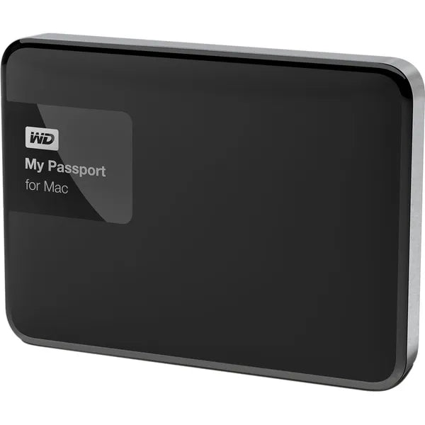 Western Digital 1TB My Passport Portable Hard Drive For Mac (WDBJBS0010BSL-NESN) - Black