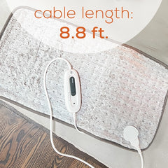 Beurer UHP26N Microplush Heating Pad - Back Pain Relief with Auto Shut-Off & Adjustable Strap
