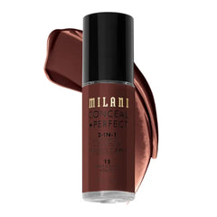 Milani Conceal + Perfect 2-in-1 Foundation + Concealer Liquid Foundation - Cover Under-Eye Circles, Blemishes & Skin Discoloration for a Flawless Complexion - 30ml