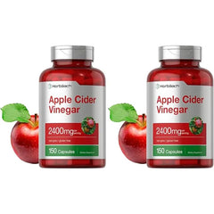 Horbäach Apple Cider Vinegar Capsules 2400mg 150 Count Non GMO, Gluten Free Supplement