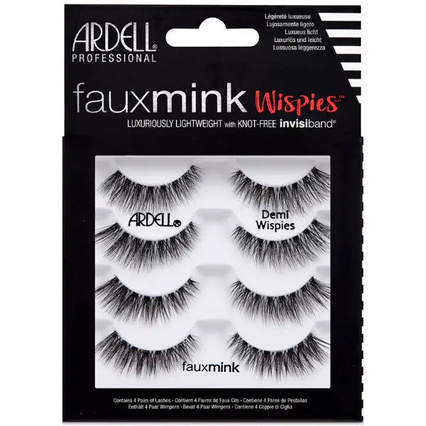 Ardell Faux Mink Lashes -Demi Wispies 4-Pack
