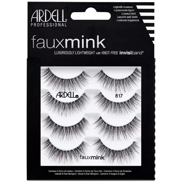 Ardell Faux Mink Lashes 817, 4 Pack