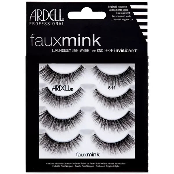 Ardell Faux Mink Lashes 811, 4 Pack