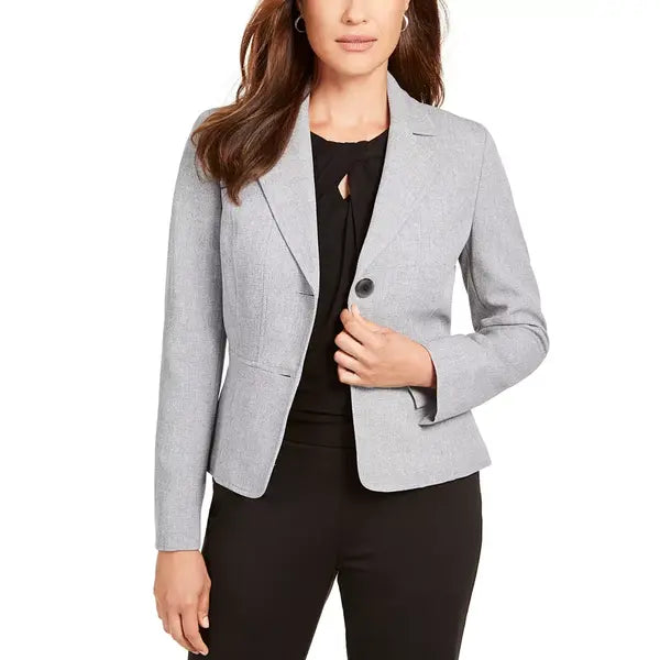 Two-Button Blazer, Regular & Petite Sizes,Created by Macy's-Gray