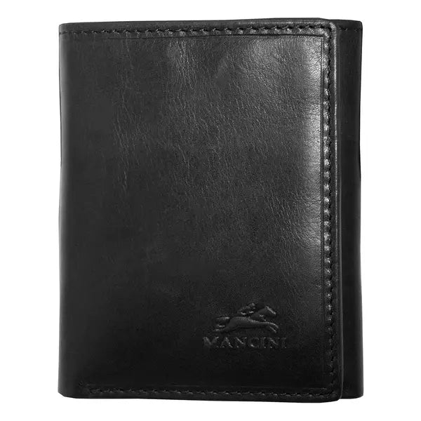 Mancini Men's Boulder Collection RFID Secure Triflod Wallet