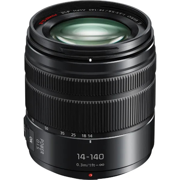 Panasonic Lumix G Vario 14-140MM F/3.5-5.6 II ASPH Power O.I.S Camera Lens (H-FSA14140) - Black