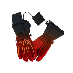 ActionHeat Women AA Battery Heated Snow Gloves for Ultimate Winter Warmth and Comfort, Black