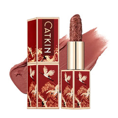 CATKIN Semi-Matte Lipstick Hydrating High Impact Color Infused with Vitamin E and Avocado Oil Smooth Soft Texture Long Lasting Matte Finish