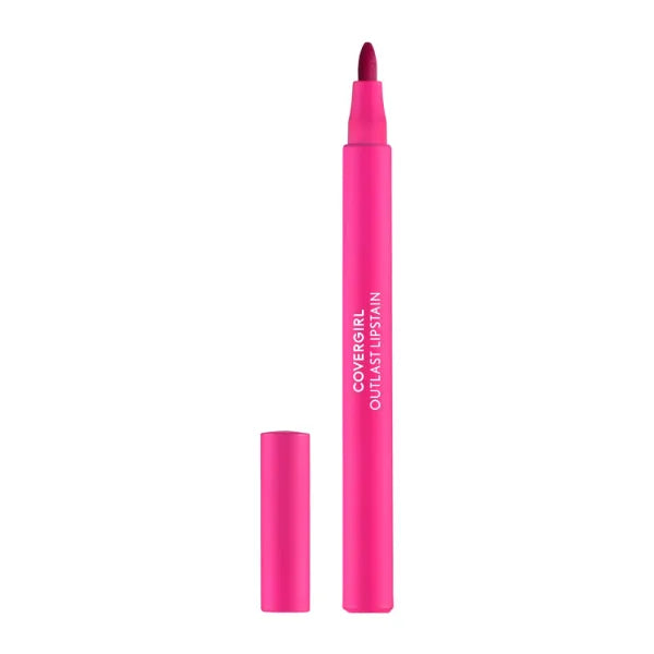 COVERGIRL Outlast, Lipstain, Smooth Application, Precise Pen-Like Tip, Transfer-Proof, Satin Stained Finish, Vegan Formula