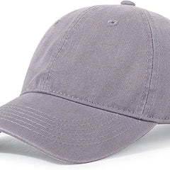 Unisex Cotton Baseball Cap Plain Blank Dad Hat Adjustable Vintage Solid Hat