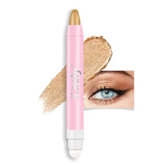 Kaely 2 in 1 Cream Eye Shadow Brightener Sticks for Eyes, Pencil Eyeshadow Applicator Stick Waterproof Pigmented, Eye Shadow Palette Highlighter Makeup