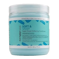 Aunt Jackie's Kids Soft and Sassy Super Duper Hair Softening Conditioner, Helps Strengthen Hair for Healthier Growth