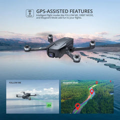 Holy Stone HS720E 4K Drone with UHD Camera, GPS, 46 Min Flight Time, Brushless Motor, 5GHz FPV, Auto Return – Black