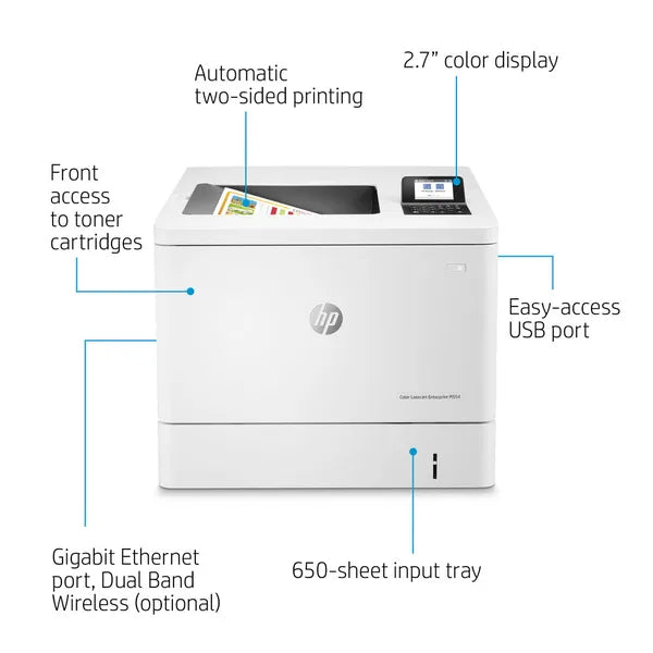 HP LaserJet Enterprise M554DN Color Printer (7ZU81A)