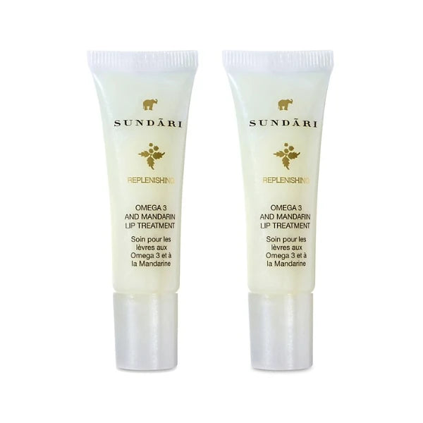SUNDÃRI Sundari Omega 3 And Mandarin Lip Treatment - 2 Pack
