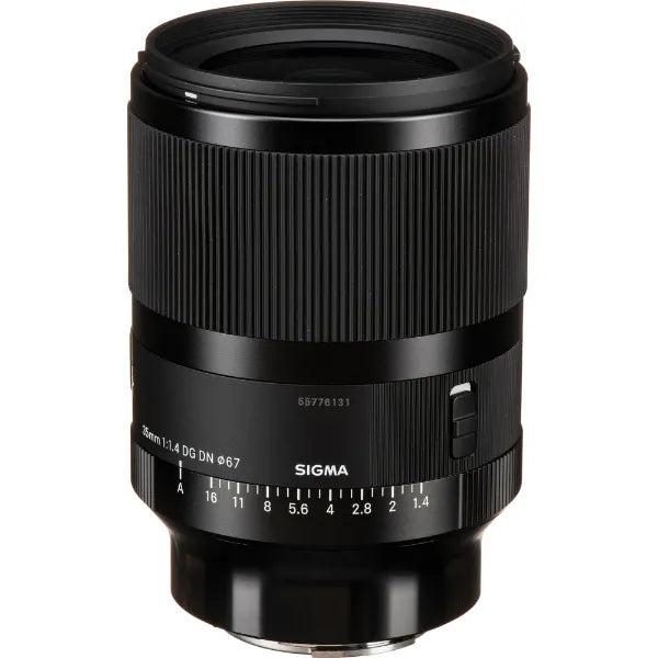 Sigma 35MM F/1.4 DG DN Camera Lens For Sony E Mount - Black