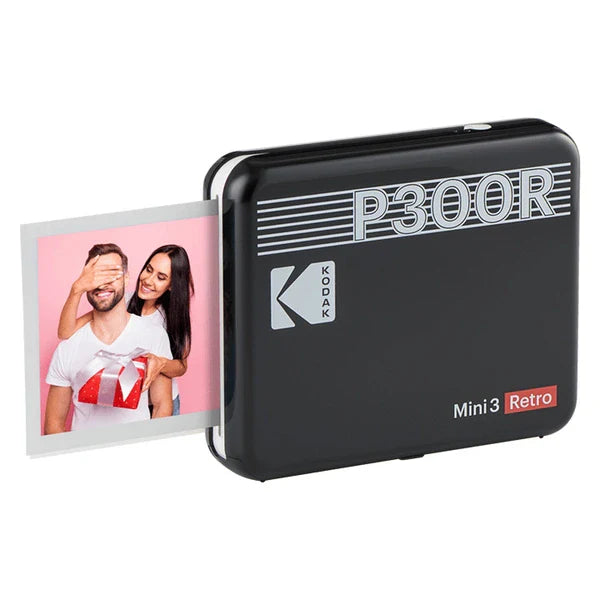 Kodak Mini 3 Retro Portable Photo Printer (P300RB) - Black