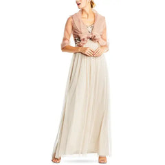Adrianna Papell Organza Wrap Jacket for Elegant and Refined Occasion Wear