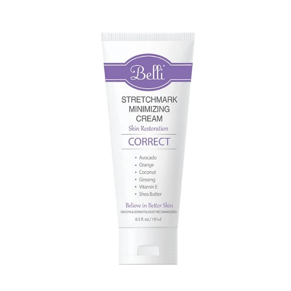 Belli Skin Care Stretchmark Minimizing Cream, 6.5 oz.