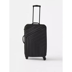 Max fashion Textured Softcase Trolley Travel Bag with Retractable Handle black
