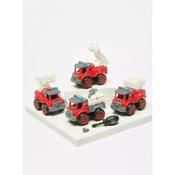 Max fashion Assorted 4-Piece Friction Toy Car Set
