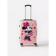Max fashion Minnie Mouse Print Hardcase Trolley Travel Bag with Retractable Handle - 65x45x26 cm