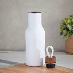 La Natura Steel Vacuum Bottle - 550 ml white