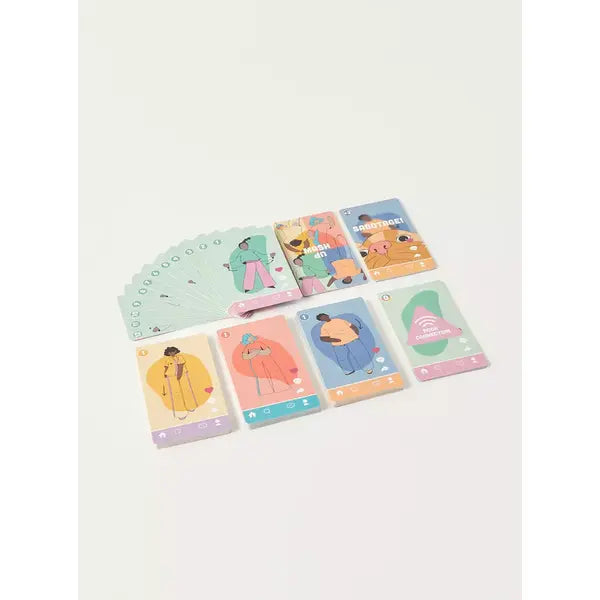 Max fashion Yellow Cab Two Left Feet 60-Piece Playing Card Game Set