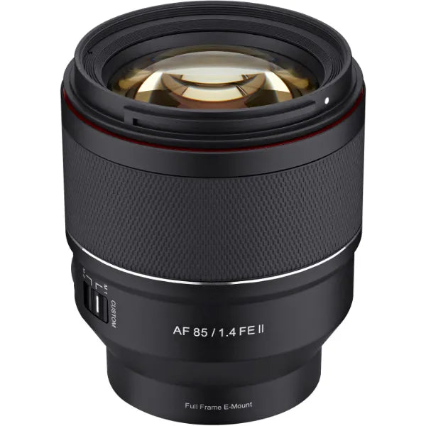 Samyang AF 85mm f/1.4 FE II Lens for Sony E-Mount (SYIO85SE2-E) - Black