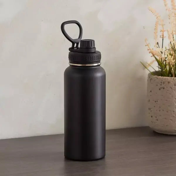 Karry Steel Hot and Cold Travel Flask - 950 ml black
