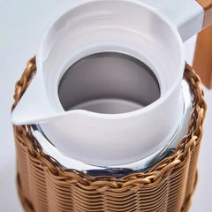 Ridge Rattan Stainless Steel Vacuum Flask - 1.2 L