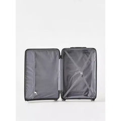 Max fashion Textured Hardcase Trolley Bag with Retractable Handle green