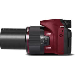 Minolta Pro Shot 20 Mega Pixel HD Digital Camera with 16GB SD Card (MN67Z-R) – Red