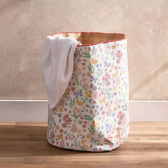 Max fashion Flutterby Springtime Printed Toy Storage Basket with Jute - 35x35x40 cm