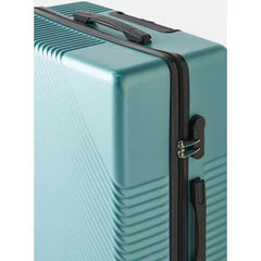 Max fashion Textured Hardcase Trolley Bag with Retractable Handle green