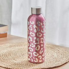 Wild Glam Embossed Print Water Bottle - 500 ml