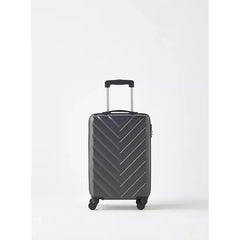 Max fashion Textured Hardcase Trolley Bag with Wheels and Retractable Handle black