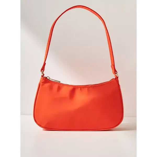 Max Fashion Plain Shoulder Bag-Orange