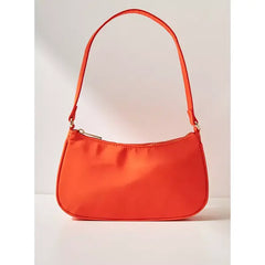 Max Fashion Plain Shoulder Bag-Orange