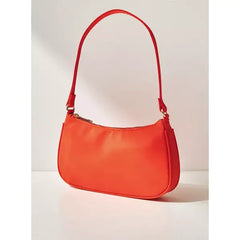 Max Fashion Plain Shoulder Bag-Orange