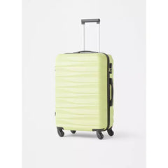 Max fashion Textured Hardcase Trolley Bag with Retractable Handle yellow