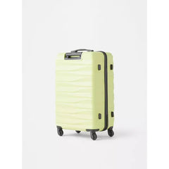 Max fashion Textured Hardcase Trolley Bag with Retractable Handle yellow